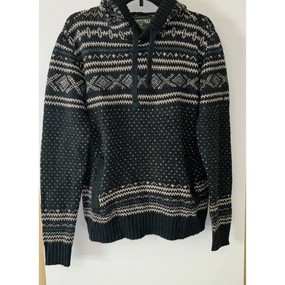 American Eagle Sweater Medium Men Pullover Hoodie… - image 2